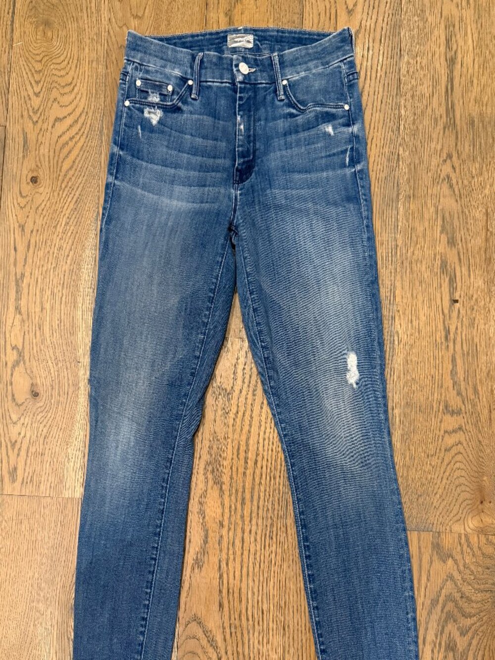 MOTHER Looker Crop Graffiti Girl size 26